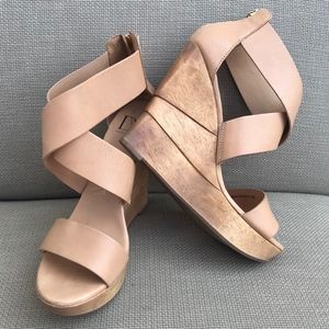 DVF Tan Platform Wedge
